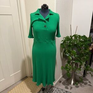 Who What Wear Green Midi Dress